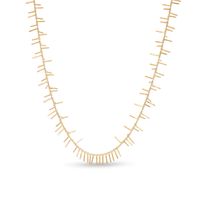 Made in Italy Linear Scatter Necklace in 10K Gold - 17.5"