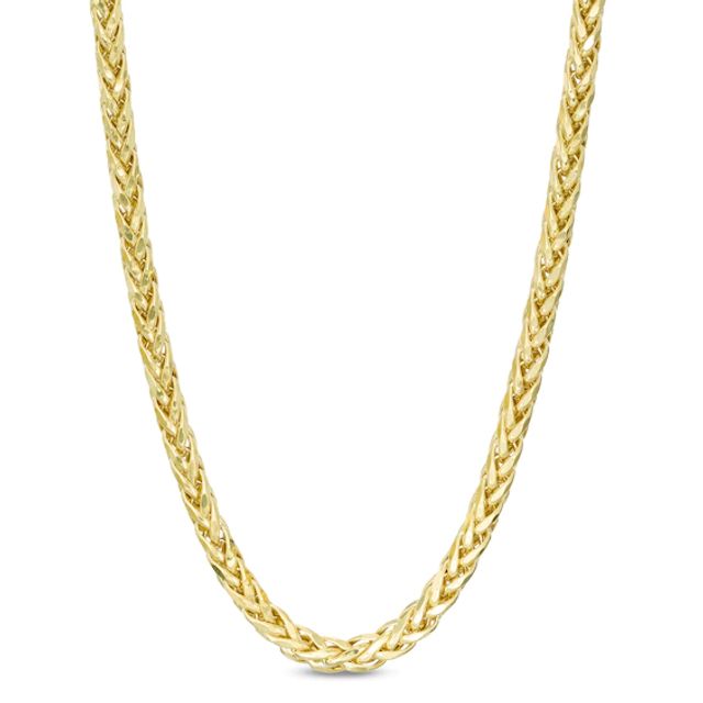 Made in Italy Men's 4.1mm Hollow Franco Snake Chain Necklace in 10K Gold - 26"