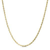 1.6mm Rope Chain Necklace in Solid 10K Gold - 22"