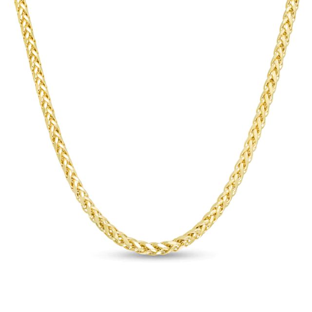 3.15mm Franco Snake Chain Necklace in Hollow 10K Gold - 22"
