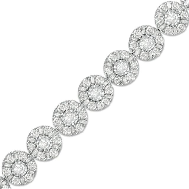 7 CT. T.w. Diamond Tennis Bracelet in 10K White Gold - 7.5"