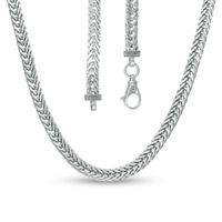 Vera Wang Men 6.0mm Foxtail Chain Necklace in Solid Sterling Silver - 22"