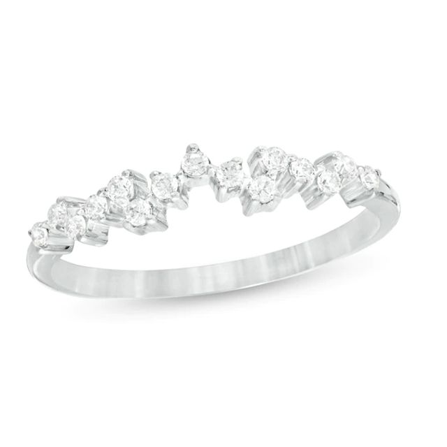 1/5 CT. T.w. Diamond Scatter Anniversary Band in 10K Gold