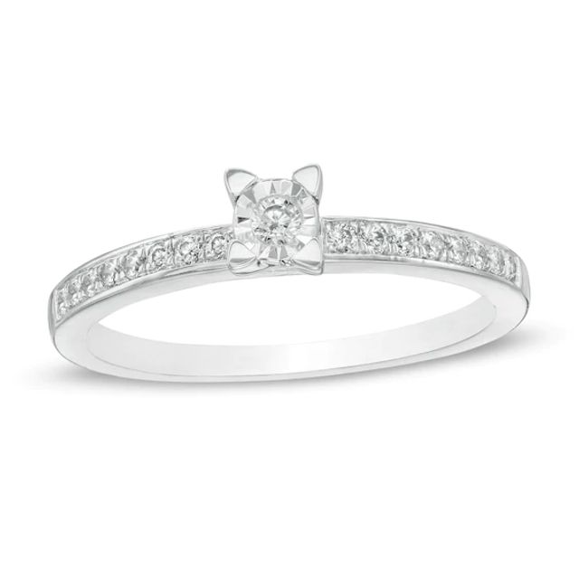 1/6 CT. T.w. Diamond Promise Ring in Sterling Silver