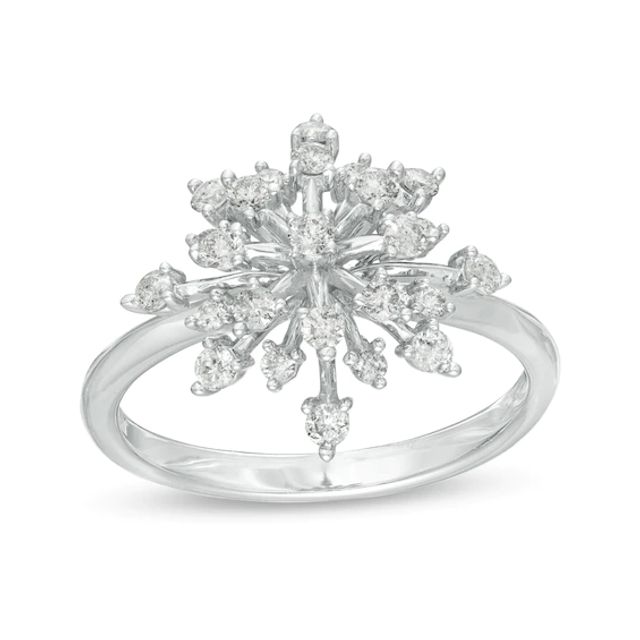 Marilyn Monroeâ¢ Collection 1/2 CT. T.w. Diamond Starburst Ring in 10K White Gold