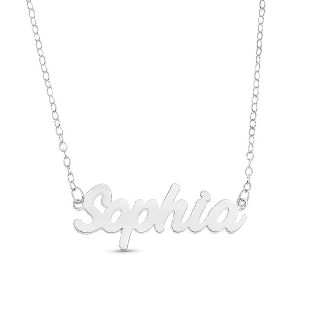 Bold Cursive Name Necklace (1 Line)