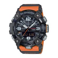 Men's Casio G-Shock Master of G Orange Strap Watch with Black Dial (Model: Ggb100-1A9)
