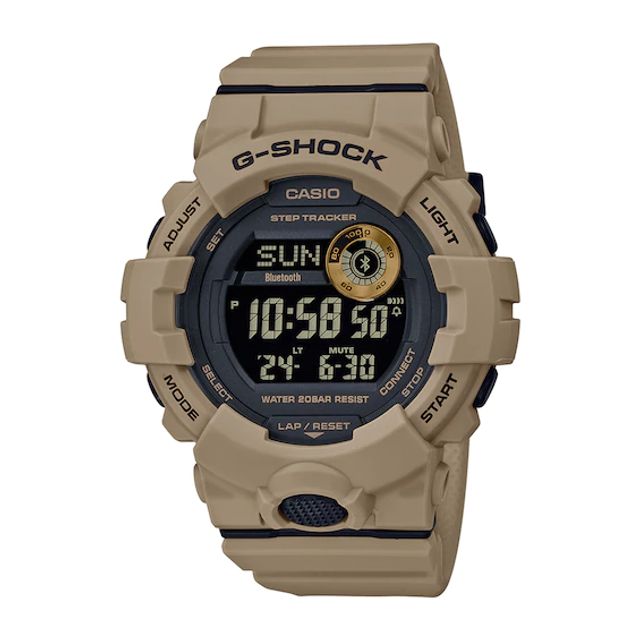 Men's Casio G-Shock Power Trainer Resin Strap Watch with Black Dial (Model: Gbd800Uc