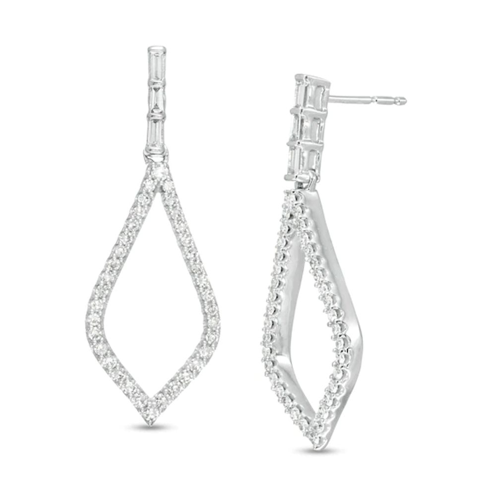 Marilyn Monroeâ¢ Collection 3/8 CT. T.w. Diamond Teardrop Earrings in 10K White Gold