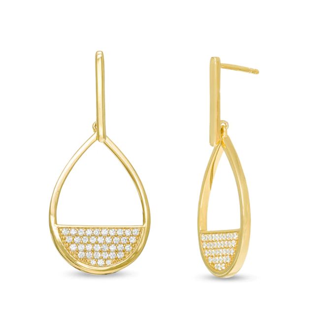 1/3 CT. T.w. Diamond Teardrop Earrings in 10K Gold