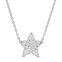 Marilyn Monroeâ¢ Collection 1/8 CT. T.w. Diamond Star Necklace in Sterling Silver