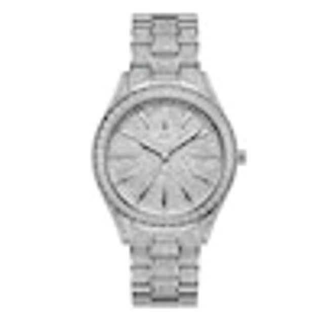 Ladies' JBW Cristal 34 1/8 CT. T.w. Diamond and Crystal Watch with Silver-Tone Dial (Model: J6383C)
