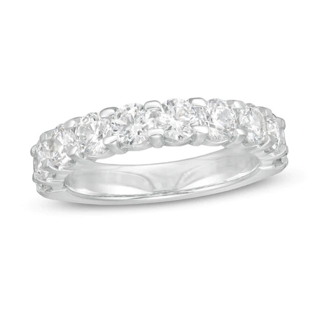 2 CT. T.w. Diamond Ten Stone Band in 14K White Gold