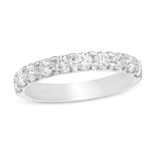 1 CT. T.w. Certified Diamond Band in 18K White Gold (I/Vs2)