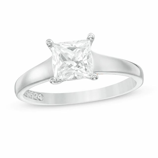 Zales Private Collection 1-5/8 Ctw. Certified Princess-Cut Diamond Engagement Ring in 14K Two-Tone Gold (F/I1)