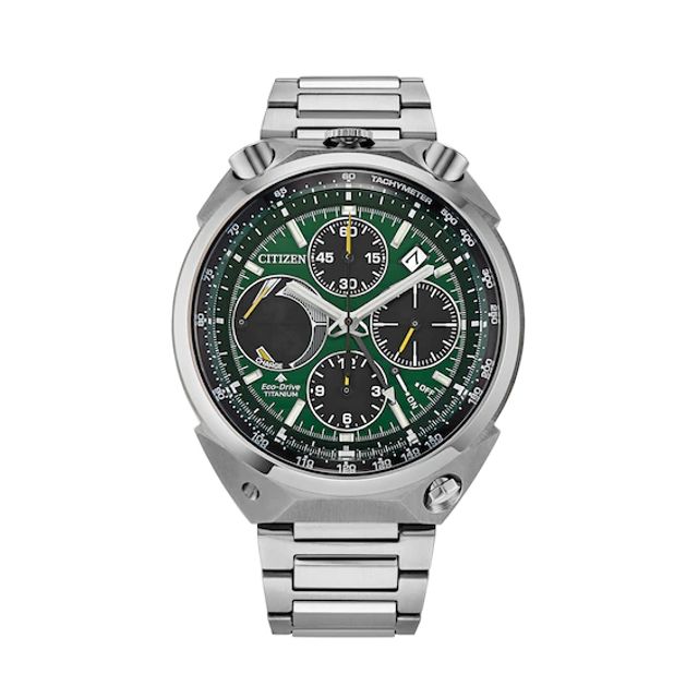 Men's Limited Edition Citizen Eco-DriveÂ® Promaster Tsuno Chronograph Racer Super Titaniumâ¢ Watch (Model: Av0081-51X)