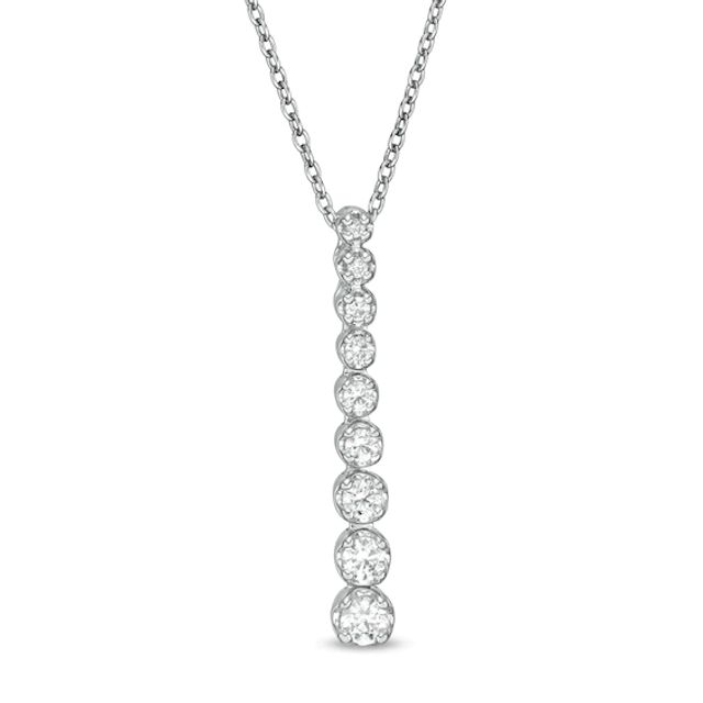 Marilyn Monroeâ¢ Collection 3/8 CT. T.w. Journey Diamond Pendant in 10K White Gold