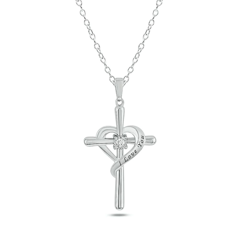 Men's Rope-Textured Layered Cross Pendant in 10K Gold - 22