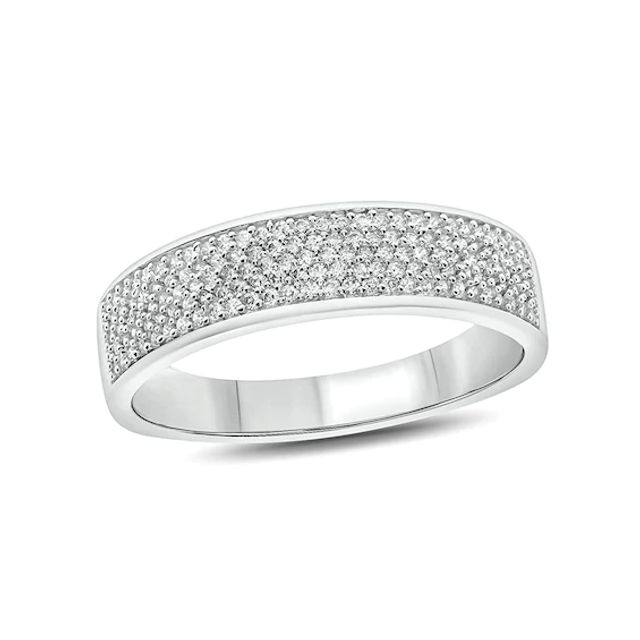 Men's 1/2 CT. T.w. Diamond Multi-Row Wedding Band in 14K Gold