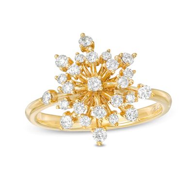 Marilyn Monroeâ¢ Collection 1/2 CT. T.w. Diamond Starburst Ring in 10K Gold