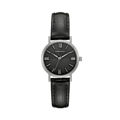 Ladies' Caravelle by Bulova Strap Watch with Black Dial (Model: 43L217)