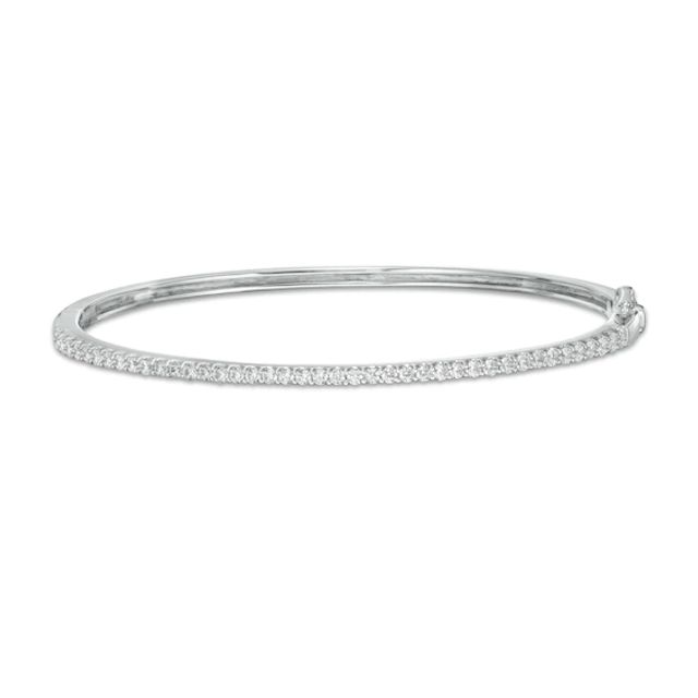 1 CT. T.w. Certified Lab-Created Diamond Bangle in 14K White Gold (F/Si2)