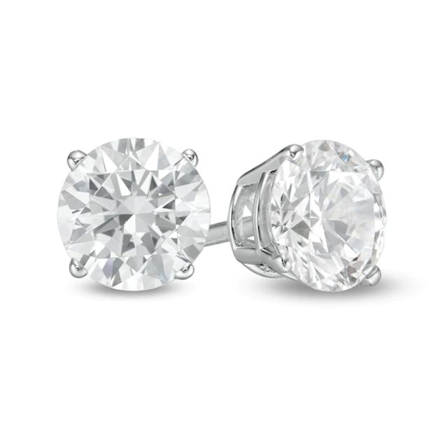 1-1/2 CT. T.w. Certified Lab-Created Diamond Solitaire Stud Earrings in 14K White Gold (F/Si2)