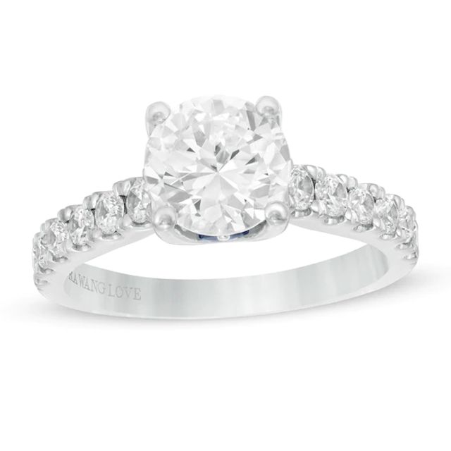 Vera Wang Love Collection 2 CT. T.w. Diamond Engagement Ring in 14K White Gold