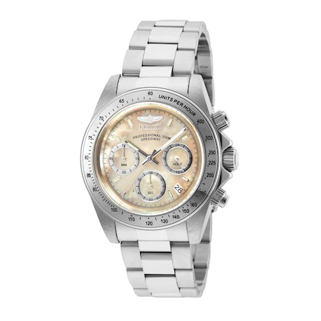 Men's Invicta Connection Chronograph Watch with Champagne Mother-of-Pearl Dial (Model: 28666)
