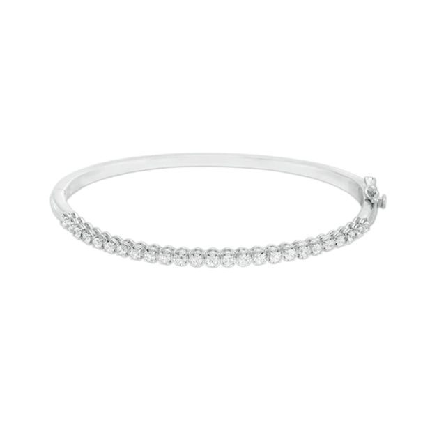 Diamonds Amplified 1 CT. T.w. Diamond Bangle in 10K White Gold