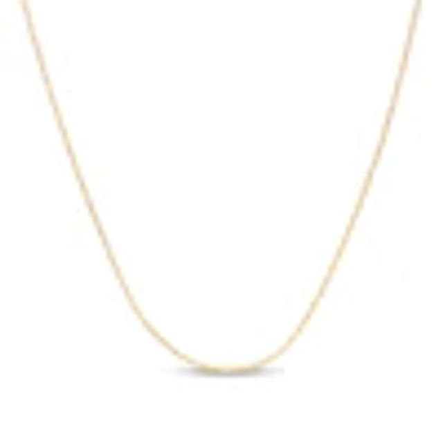 1.5mm Paper Clip Link Chain Necklace in Solid 14K Gold - 16"