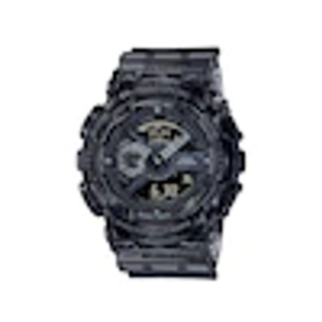 Men's Casio G-Shock Classic Clear Dark Grey Resin Strap Watch with Black Dial (Model: Ga110Ske-8A)