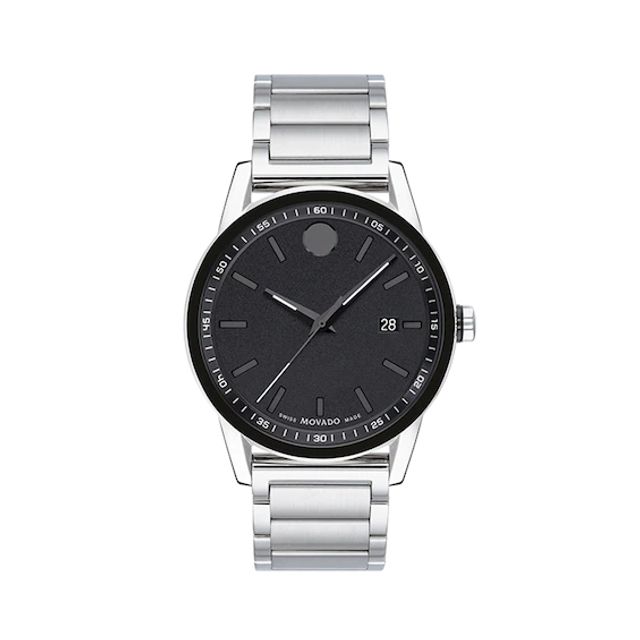 Men's Movado MuseumÂ® Sport Two-Tone PVD Watch with Black Dial (Model: 0607557)
