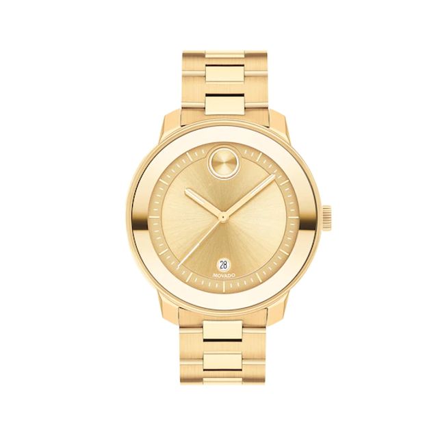 Ladies' Movado BoldÂ® Verso Gold-Tone IP Watch with Gold-Tone Dial (Model: 3600750)