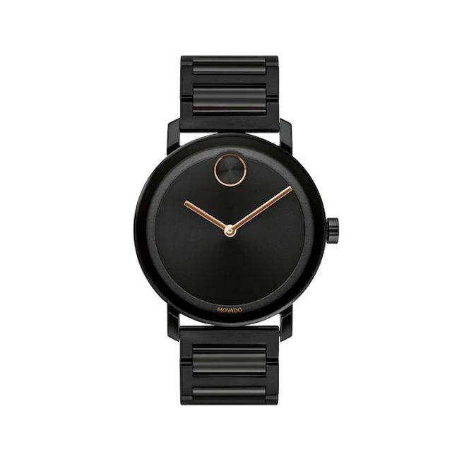 Men's Movado BoldÂ® Evolution Black IP Watch with Black Dial (Model: 3600752)