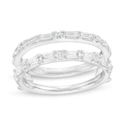 Vera Wang Love Collection 1/2 CT. T.w. Diamond Solitaire Enhancer in 14K White Gold