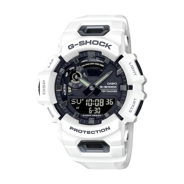 Men's Casio G-Shock Power Trainer Two-Tone Resin Strap Watch with Black Dial (Model: Gba900-7A)