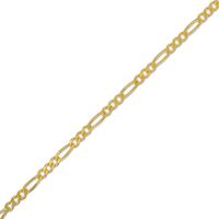 1.8mm Figaro Chain Anklet in Solid 10K Gold - 10"