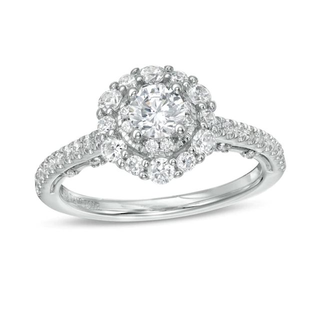 Vera Wang Love Collection 1 CT. T.w. Diamond Frame Engagement Ring in 14K White Gold