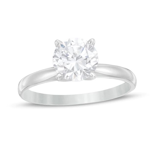 1-1/2 CT. T.w. Certified Diamond Solitaire Engagement Ring in 14K White Gold (I/I2)