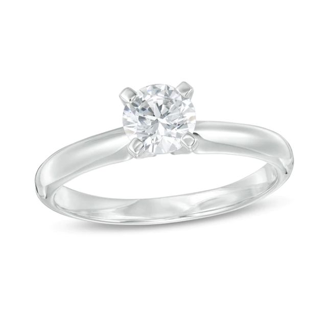 3/4 CT. T.w. Diamond Solitaire Engagement Ring in 14K White Gold (I/I2)