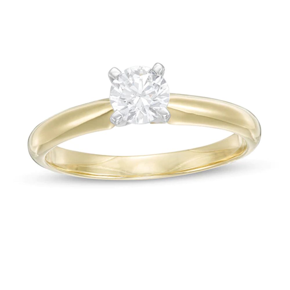 1/2 CT. T.w. Diamond Solitaire Engagement Ring in 14K Gold (I/I2)