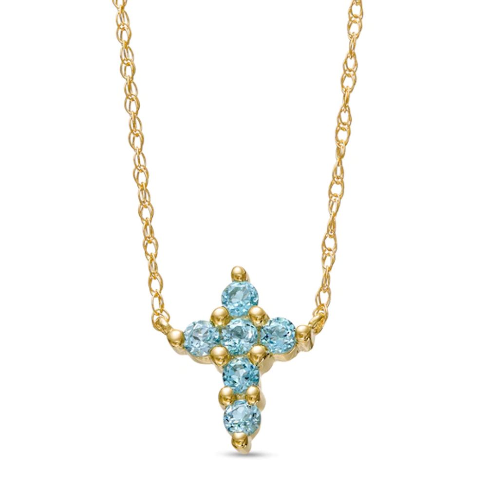 Zales 1/20 CT. T.w. Diamond Sideways Cross Necklace in 10K Rose Gold |  CoolSprings Galleria