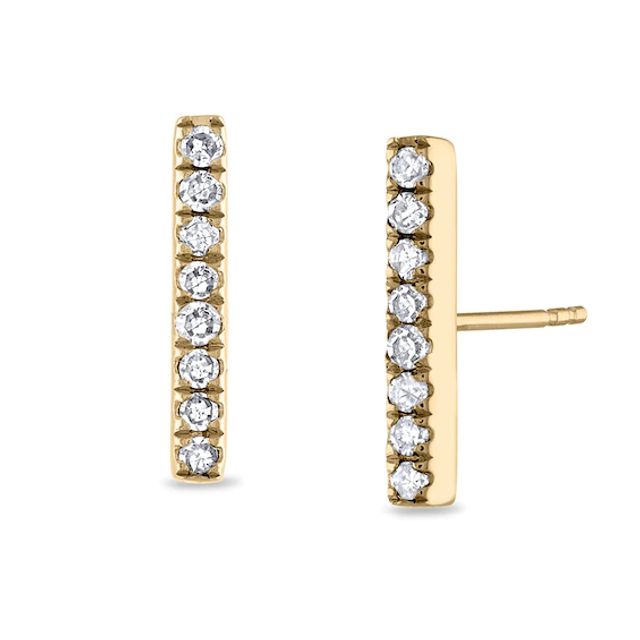 Tailor + Youâ¢ 1/4 CT. T.w. Diamond Bar Stud Earrings