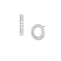 Tailor + Youâ¢ Diamond Mismatch Stud Earrings (1-2 Characters)