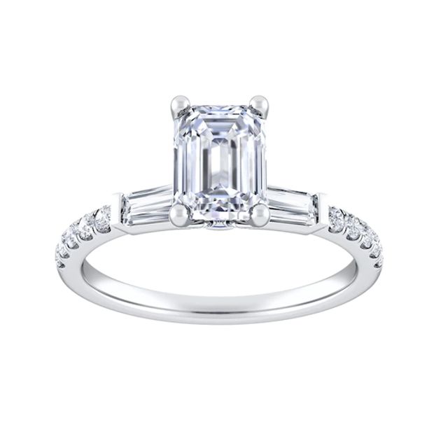Vera Wang Love Collection Emerald-Cut Diamond Engagement Ring