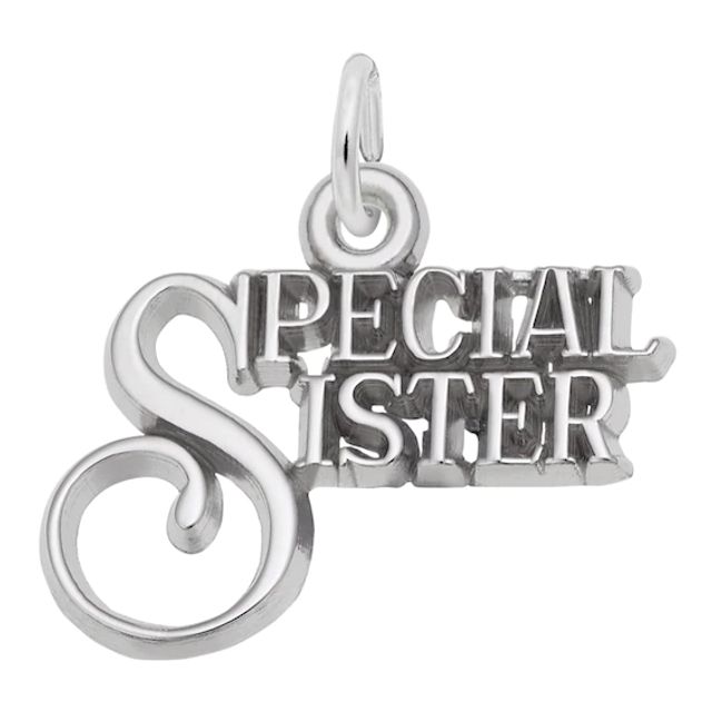 Rembrandt CharmsÂ® "Special Sister" in Sterling Silver