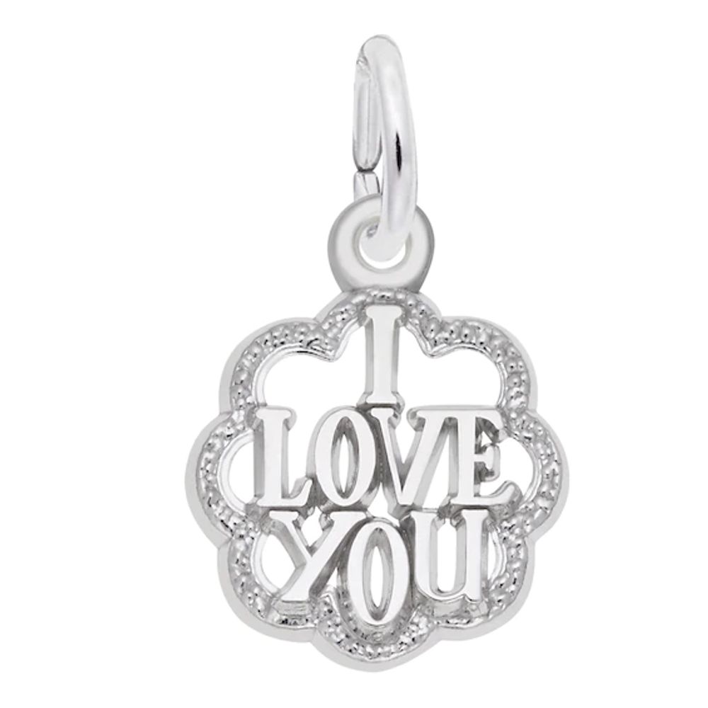 Rembrandt Charms® "I Love You" in Sterling Silver