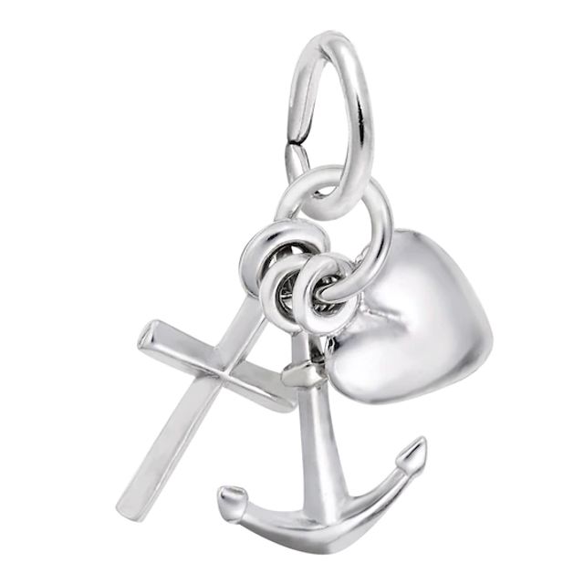 Rembrandt CharmsÂ® Symbol of Hope and Faith Theme in Sterling Silver