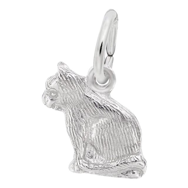 Rembrandt CharmsÂ® Cat in Sterling Silver
